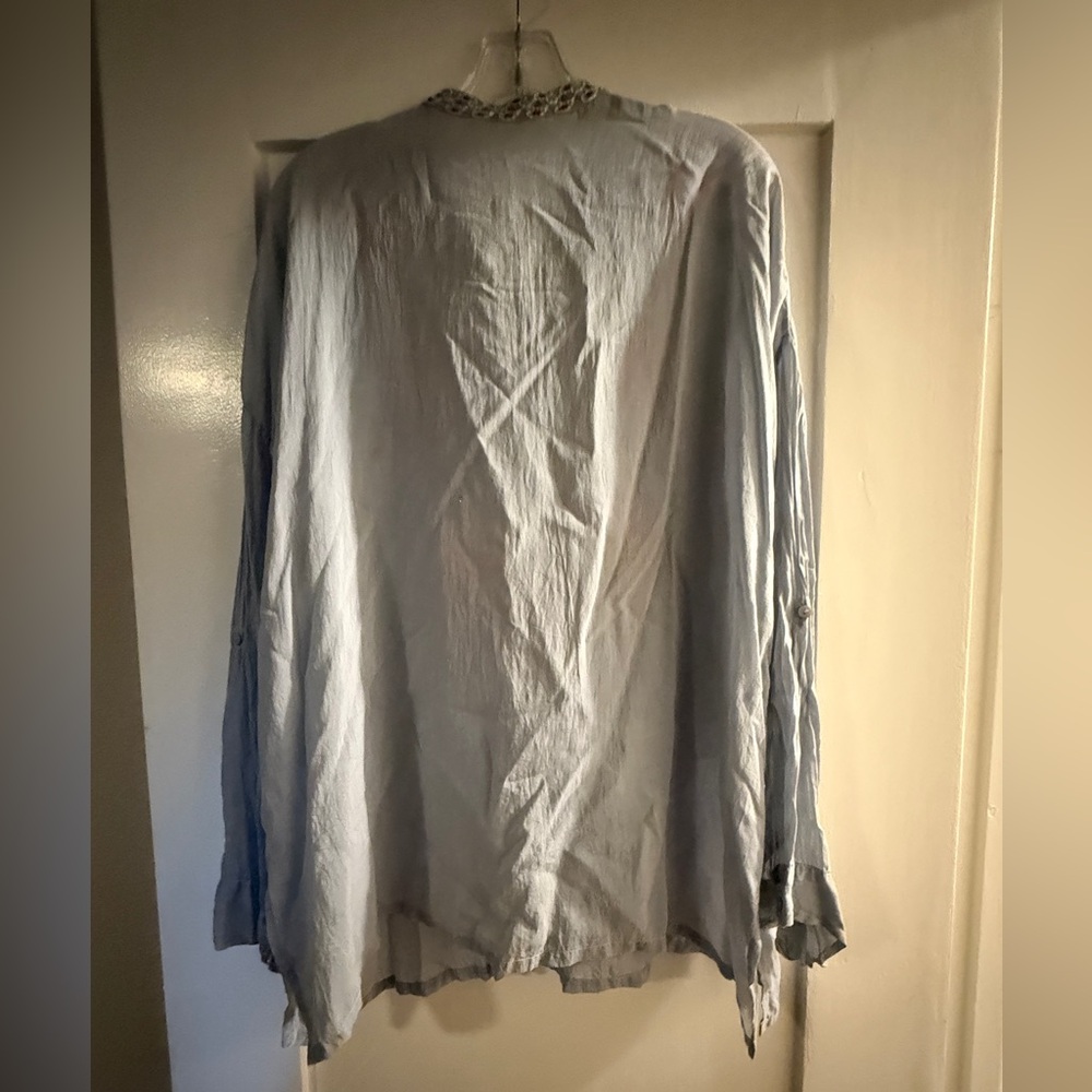 Johnny Was Collection Armor Gemstone Embroidered Blouse – Size Large - Picture 7 of 8